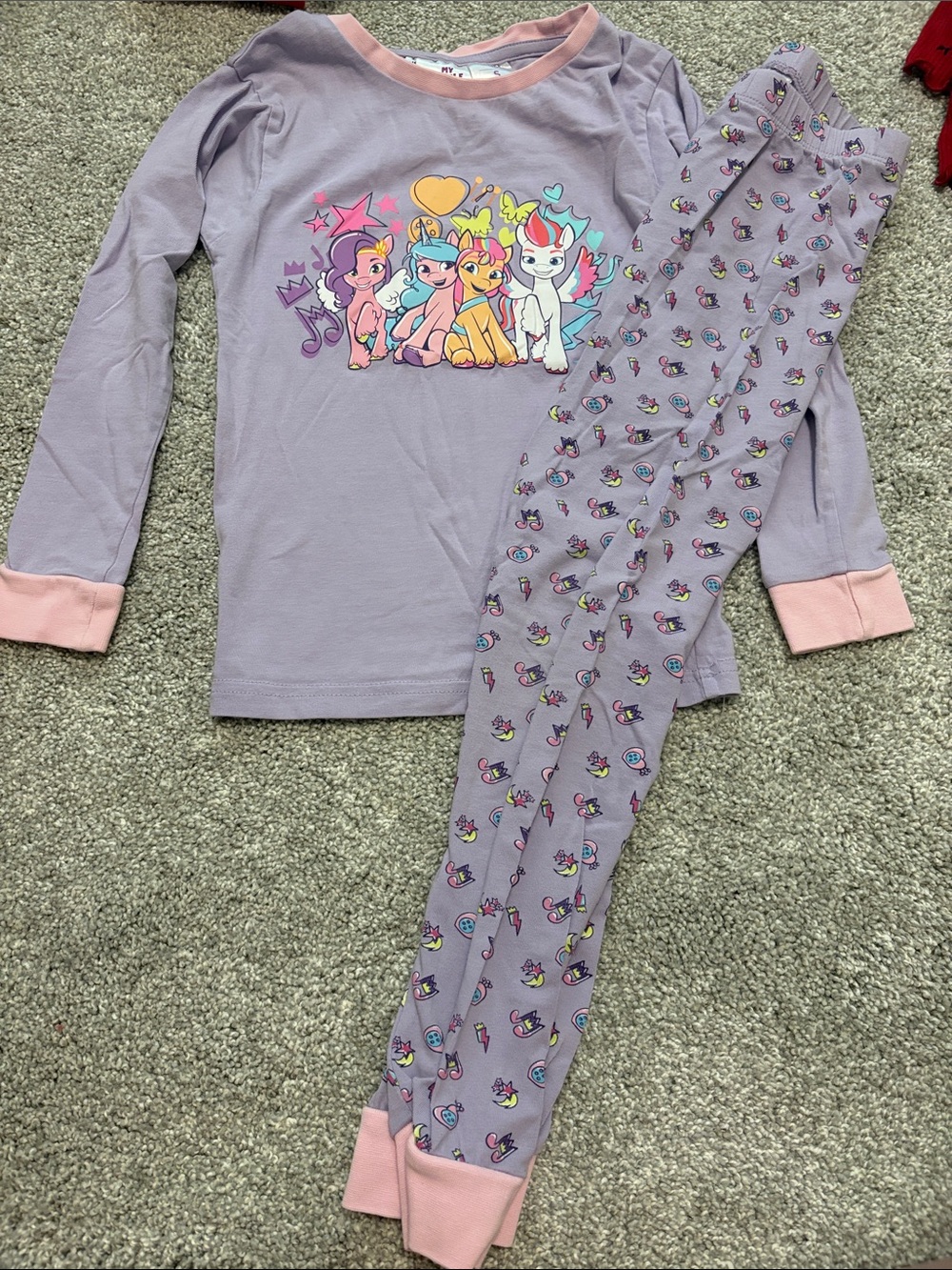 My Little Pony girls pajama set small